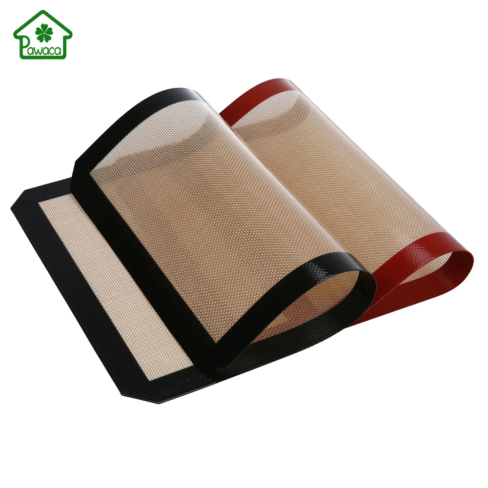 

2pcs Silicone Barbecue Mat Baking Sheet Mat Set Cookie Pastry Baking Liners Heat Resistant Non Stick Barbecue Tools Bake Mats