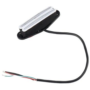 

HOT-Dual Hot Rail Blaster Humbucker Humbucking Pickups for ST TL Strat Squier Electric Guitar Cigar Box Guitar,White bo