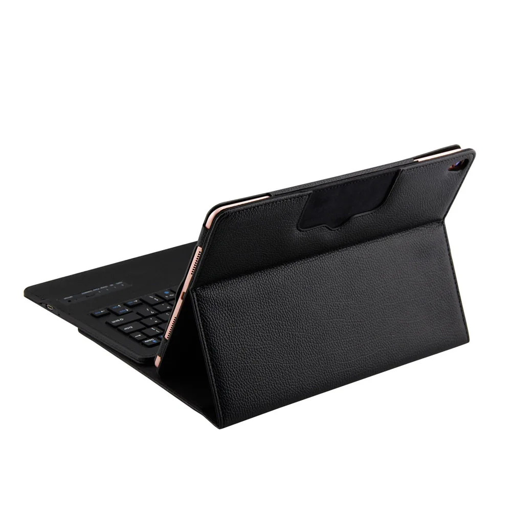 

Newly Lightweight Stand Portfolio PU Leather Cover Case with Bluetooth Keyboard for 10.5 inch Apple iPad Pro