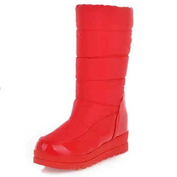 

Women Snow Boots Nice New Winter Boots Encryption Imported Super Feather Warm Car Suture Muffin With Boots A153