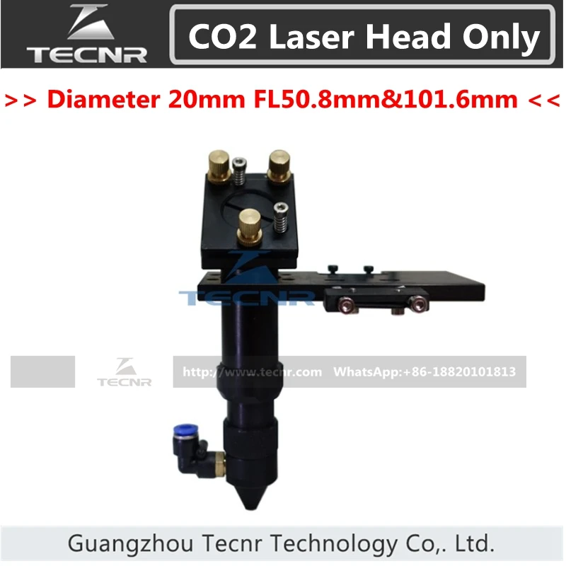 

CO2 laser head set integrative focus lens and 25MM Dia laser mirror mount 50.8MM FL