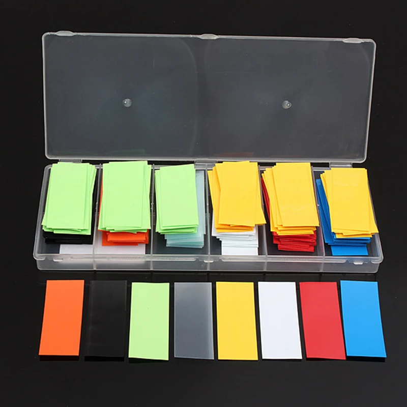 Colorful 280PCS PVC Heat Shrinkable Tubing Wrap For Li ion 18650 18500