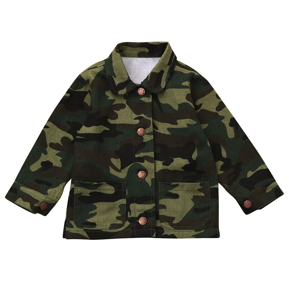 

TELOTUNY Jean baby boy Spring and autumn CASUAL jacket children coat Girls Boys Denim clothing Camouflage Z0823