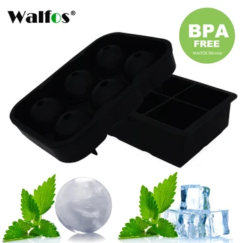 

WALFOS 1 PCS Large Size 6 Cells Silicone Ice Ball Mold Ice Cube Ball Ice Tray Ball Whiskey Manufacturer 6 Silicone Mold