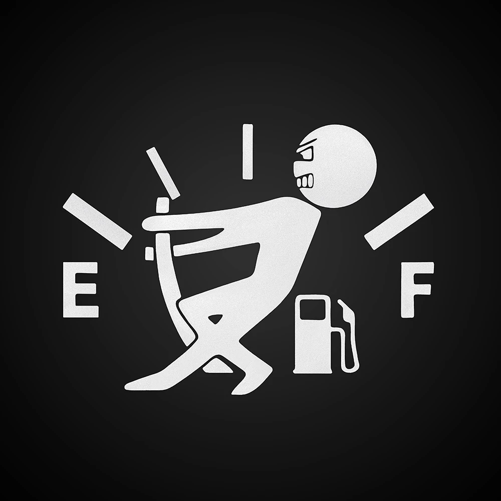 Funny Car Stickers High Gas Consumption Decal Fuel Gage Empty Sticker Waterproof Funny Car Stickers High Gas Consumption Decal Fuel Gage Empty Sticker Waterproof