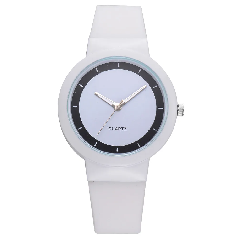 Женские кварцевые наручные часы reloj mujer модный силиконовый ремешок Кварцевые