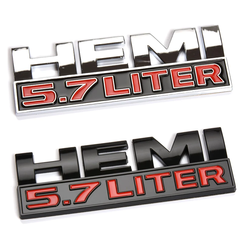 3D стикер для автомобиля 5 7 литровый логотип эмблема Hemi значок наклейка Dodge джип RAM