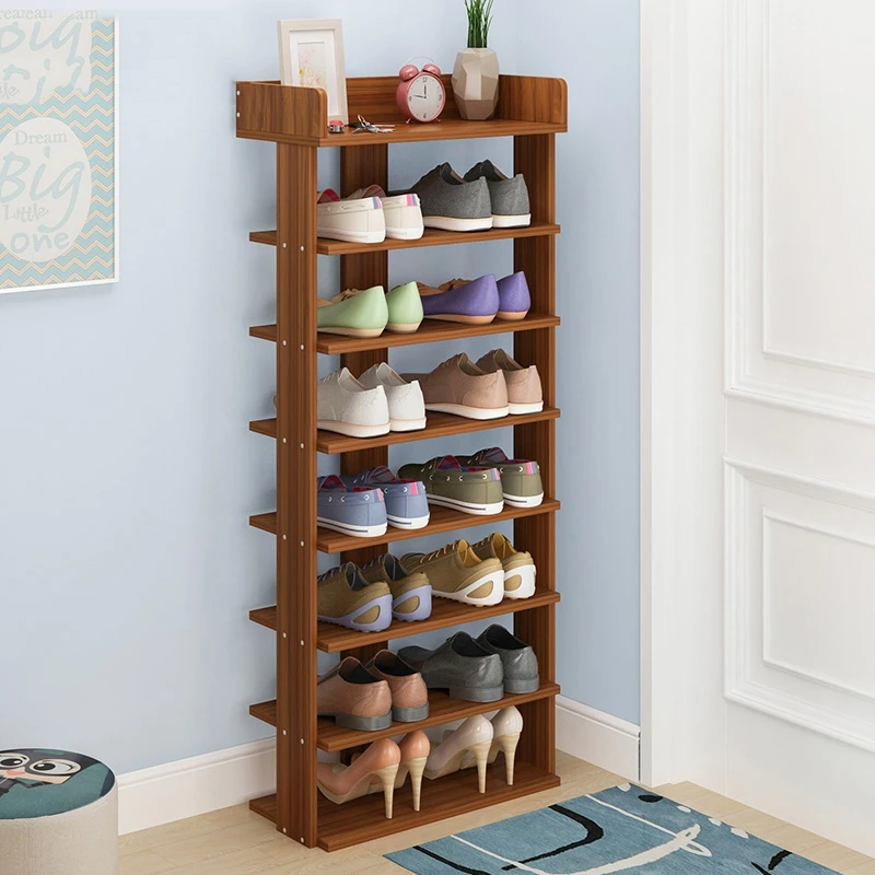 

Wood Shoe Rack Easy Assemble Storage Shelf Shoe Cabinet Fashion Shoe Rack Stand Shoe Organizers Assembled Living Room Furniture