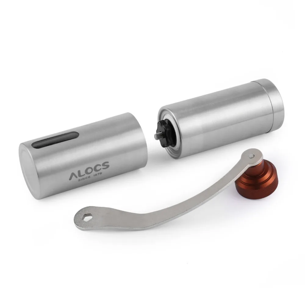 2017 Home Use Stainless Steel Hand Manual Grind Coffee Bean Burr Grinder Mill Tool for Camping Picnics Road Trips