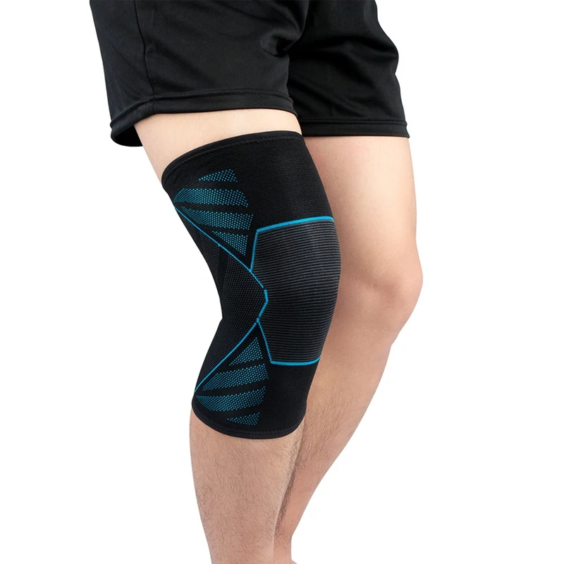 

1pc Knee Pad Sleeve Knitted Breathable Compression Support Leg Protector Outdoor Gym Squat Men Women Sportswear Accessories