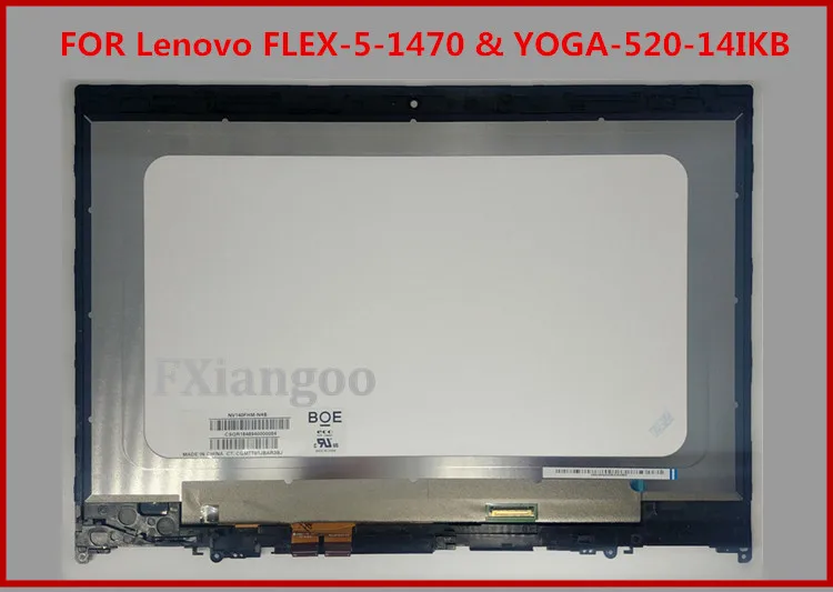 14 ''FHD lcd светодиодный дисплей сенсорный экран в сборе для lenovo yoga 520-14IKB 1920*1080 yoga 520-14