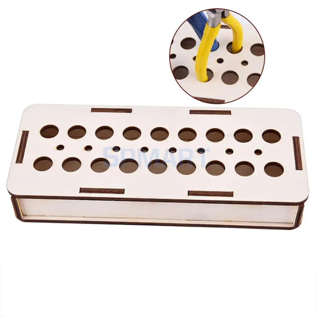 DIY Basewood Portable Action Figure Model Building Kit Tool Storage Rack Shelf for Gundam