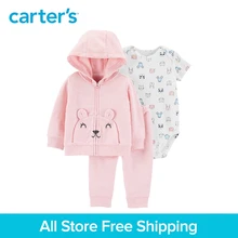 3pcs mouse print bodysuit pull on pants mouse pockets with 3D ears jacket set Carter s