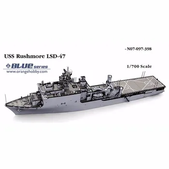 

OHS Orange Hobby N07097398 1/700 USS Rushmore LSD47 Assembly Scale Military Ship Model Building Kits oh