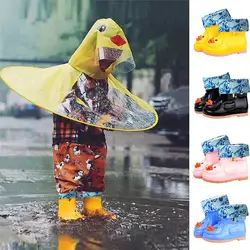 TELOTUNY Мода 2018 младенческой Дети Детские Мультфильм Rubber Duck Водонепроницаемый теплые сапоги обувь для дождя 0726