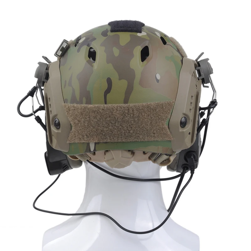 Redução de Ruído Fone de Ouvido com Peltor Definido para Capacetes Fone de Ouvido Tático Ztac Airsoft Comtac i Capacete Ferroviário Adaptador Rápidos Militar z 6 Cheap Fones de Ouvido tático & Acessórios
