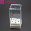 MAOHANG 7Holes Nail Art Drill Grinding Head Bit Holder Display Storage Box Container Stand Rack Manicure 4