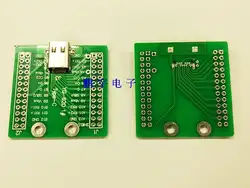 10 шт. 40 мм * 40 мм USB 3,1/USB3.1 Тип C разъем Тесты доска с двусторонняя печатная плата доска