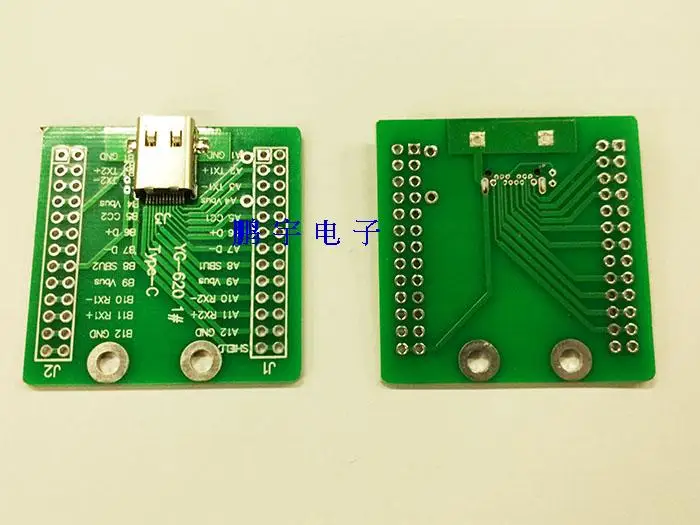 10 шт. 40 мм * USB 3 1/USB3.1 Тип C разъем гнездо тестовая плата с двойной боковой печатной