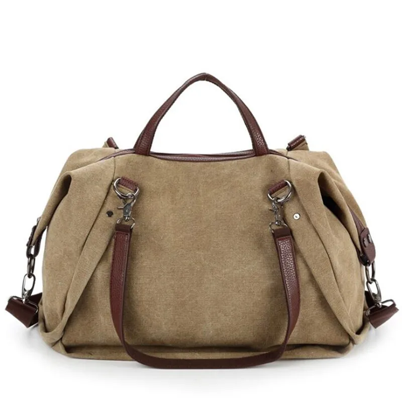 Canvas Large Capacity Travel Bags Luggage Casual Vintage Handbag Crossbody Bag