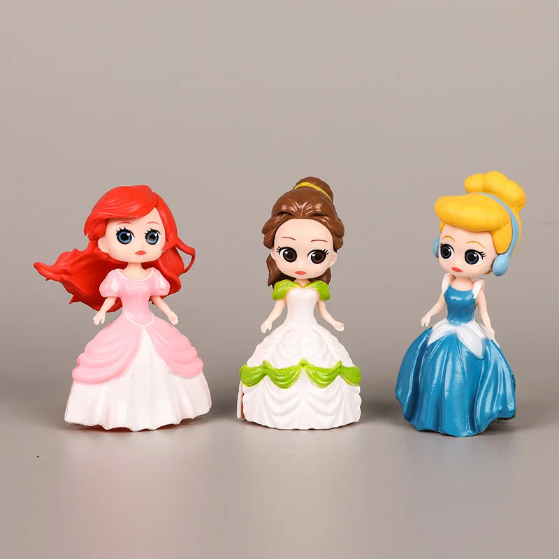 6 шт./компл. Новая мода куклы 8 см для девочек игрушки принцесса София Алиса фигурка Белоснежка "Головоломка", лучший подарок для девочек