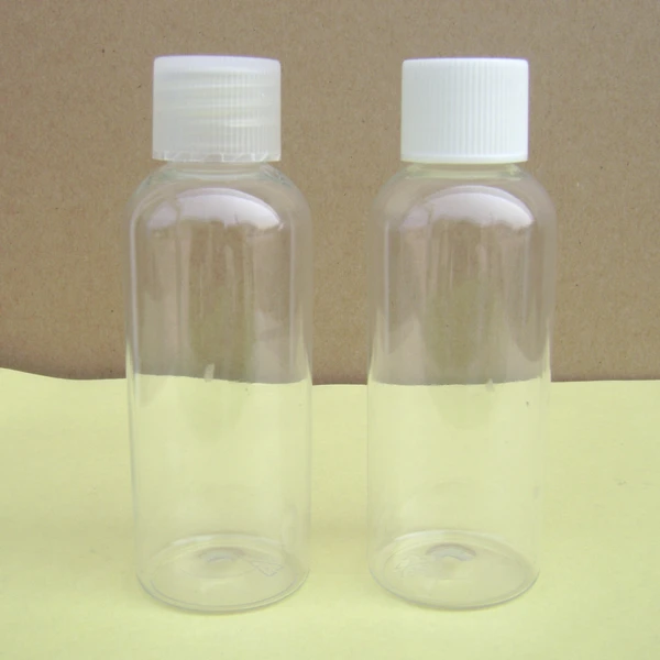 Wholesale 50pcs clear 50ml pet bottles packaging , empty 50 ml pet