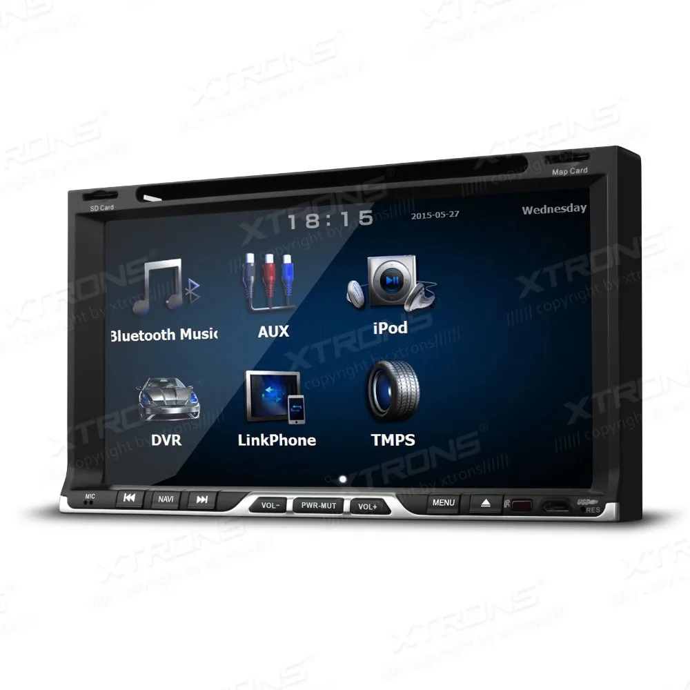 Best 6.95"1080P Video Double Din Car DVD GPS Player 2 Din Car Radio with External DVR/Microphone & Android Screen Mirroring Support 1