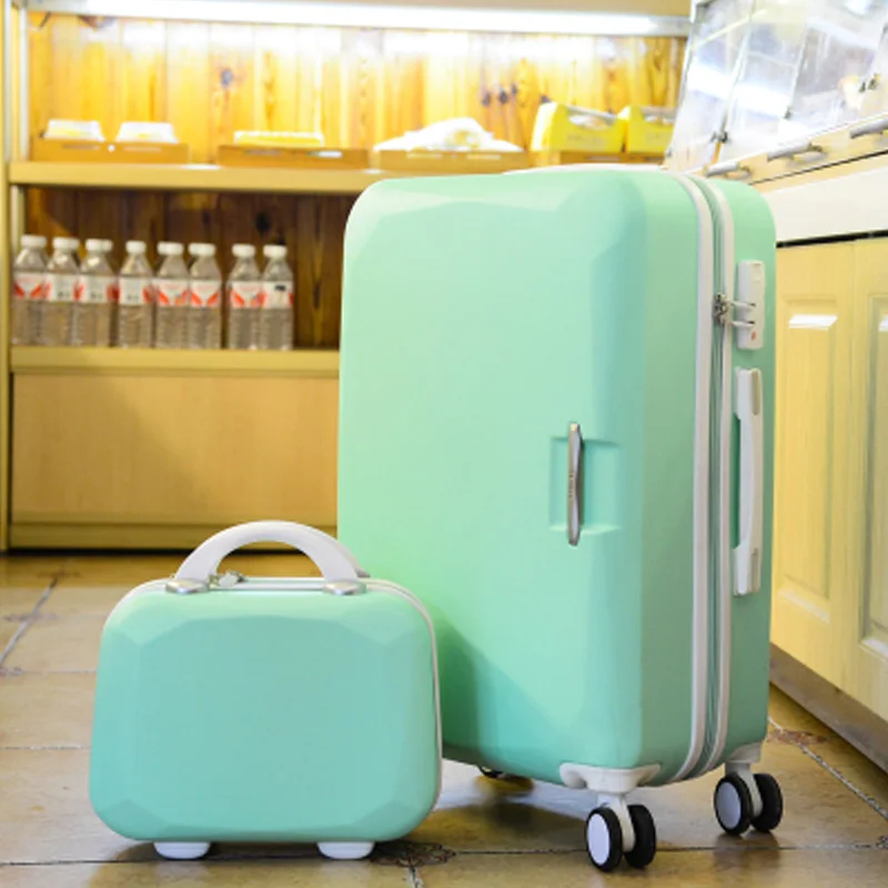 kids 20"22"24"26"carry-on Suitcase on wheels Girl&boy pink purple lovely luggage travel bag trolley bags children cute suitcases
