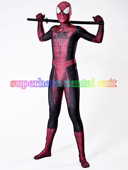 

2017 New Spider-Pool Costume 3D Printing Halloween Cosplay Spiderman Costume Fullbody Zentai Suit For Adult/Kids