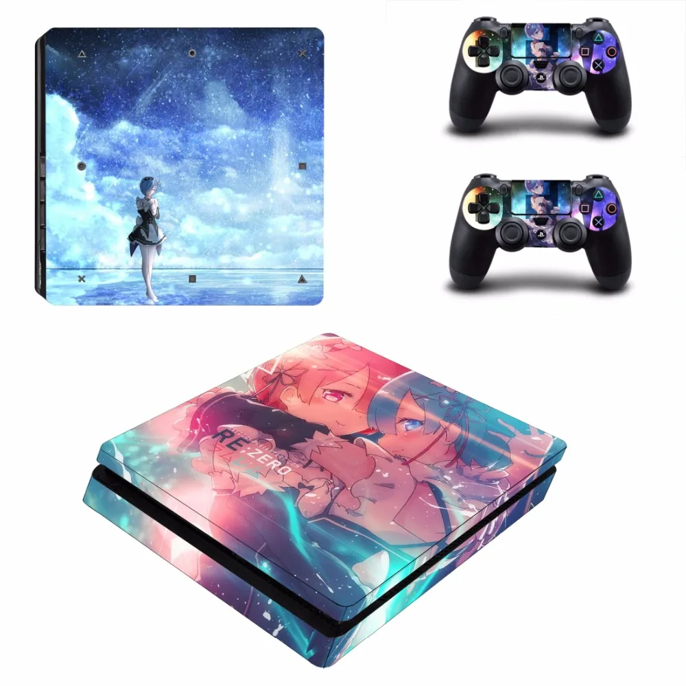 Аниме Cute Girl Railgun Hatsune Miku Tokisaki Kurumi Saber PS4 Slim Skin Sticker для консоли PlayStation 4 и