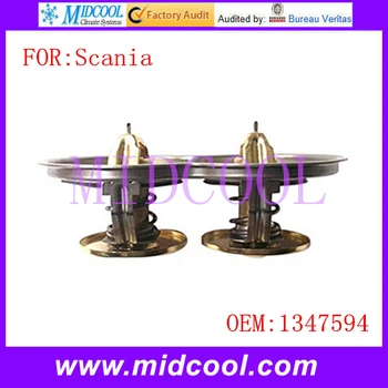 

New Auto Engine Coolant Thermostat use OE NO. 1347594 for Scania