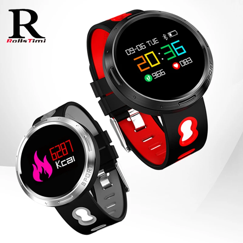 

RollsTimi Smart Watch Heart Rate Monitor Digital Watch IOS Android bluetooth Smart watch Fashion Intelligent wristwatch for men