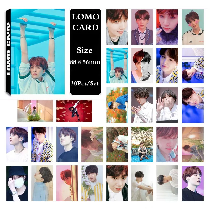 

KPOP LOVE YOURSELF Answer Album SUGA Self Made Paper Lomo Card Photo Card Poster HD Photocard