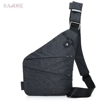 

Unisex Anti-Theft Single Shoulder Bags For Men Waterproof Nylon Crossbody Messenger Bags Casual Male Chest Bag Drop shipping