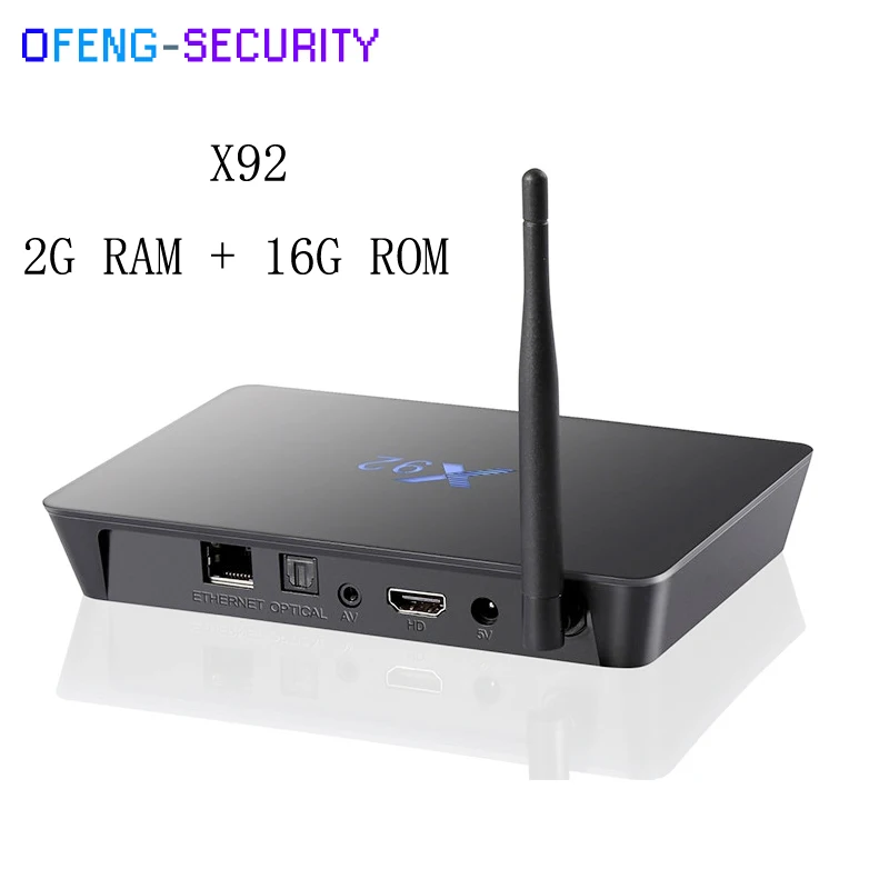  conversor smart tv X92 2GB 3GB 16GB 32GB Android 6.0 Smart TV Box Amlogic S912 Octa Core CPU 5G Wif