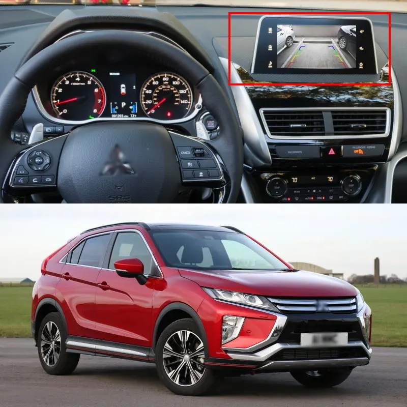 Автомобильная камера заднего вида Liandlee переходник RCA для Mitsubishi Eclipse Cross 2017 2019