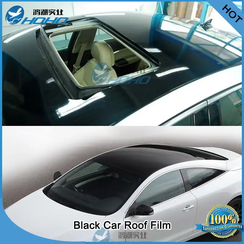 Black Gloss Vinyl Wrap Car Roof Film Sheet 1.35m x3msheetssheet