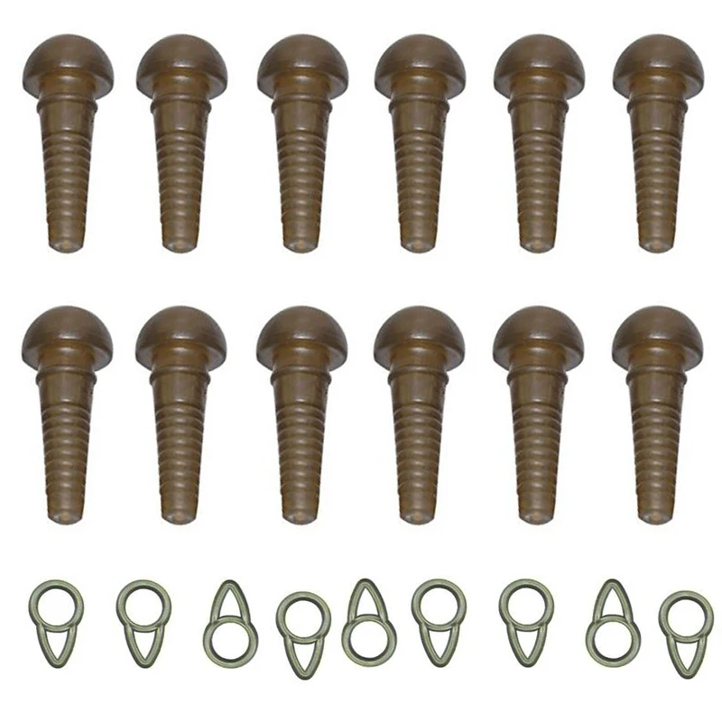 

30Pcs Carp Fishing Safety Sleeves Run Rings Safety Lead Clips Fishing Tackle Terminal Rigs Fishing Accessories