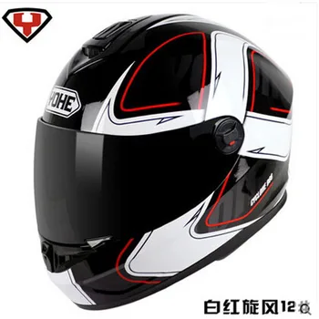 

2017 fashion YOHE Full Face motorcycle helmet ABS motocross full cover motorbike helmets model YH-966 size M L XL XXL