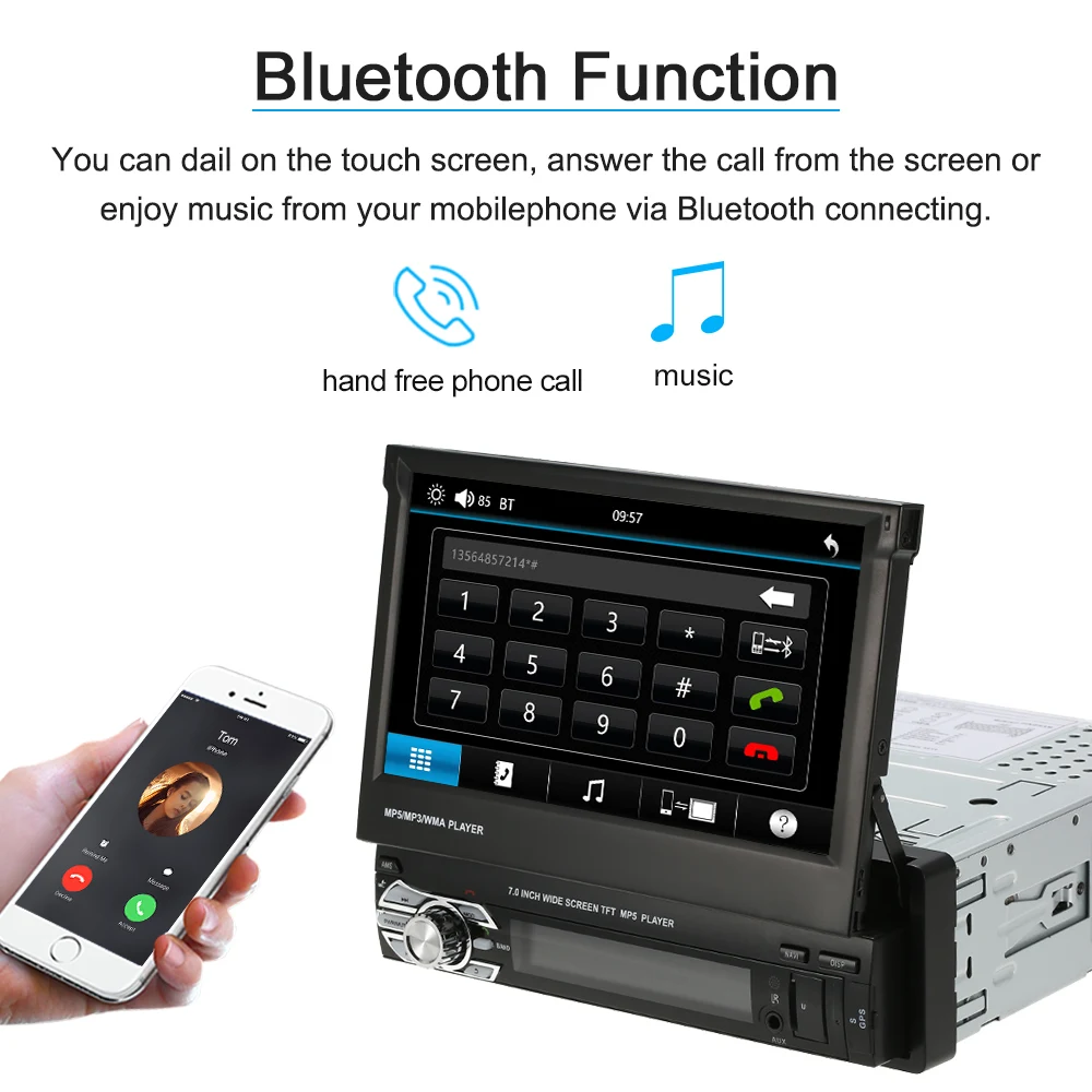 Universal 7inch font b Car b font Stereo font b Radio b font Player GPS Navigation
