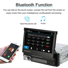 Универсальный 7 дюймовый стерео радио gps навигации выдвижной MP5 плеер с Bluetooth FM USB SD