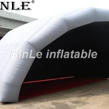 Высокое качество 10 м серый гигантский сценический надувной навес Надувное покрытие сцены большой шатер-палатка для музыки праздничное событие