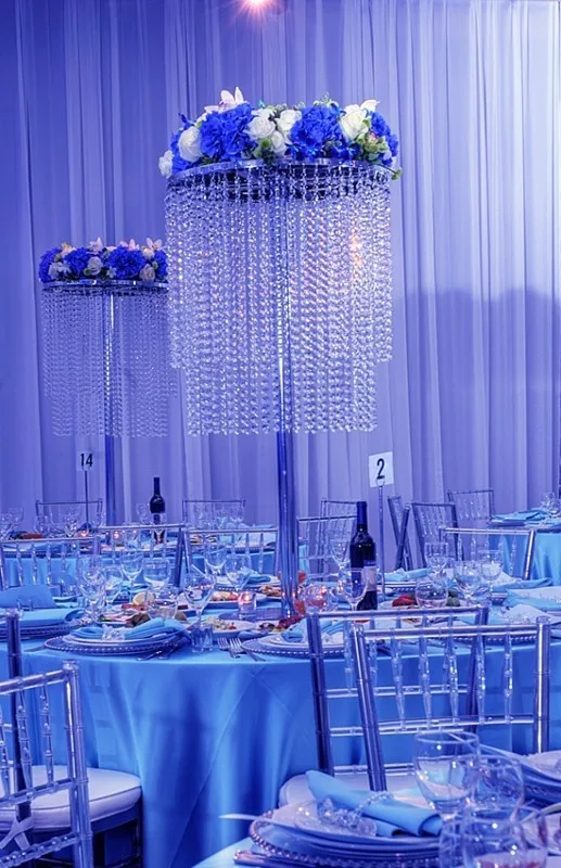 80cm Tall Crystal Table Centerpiece Wedding Decorationin Vases from