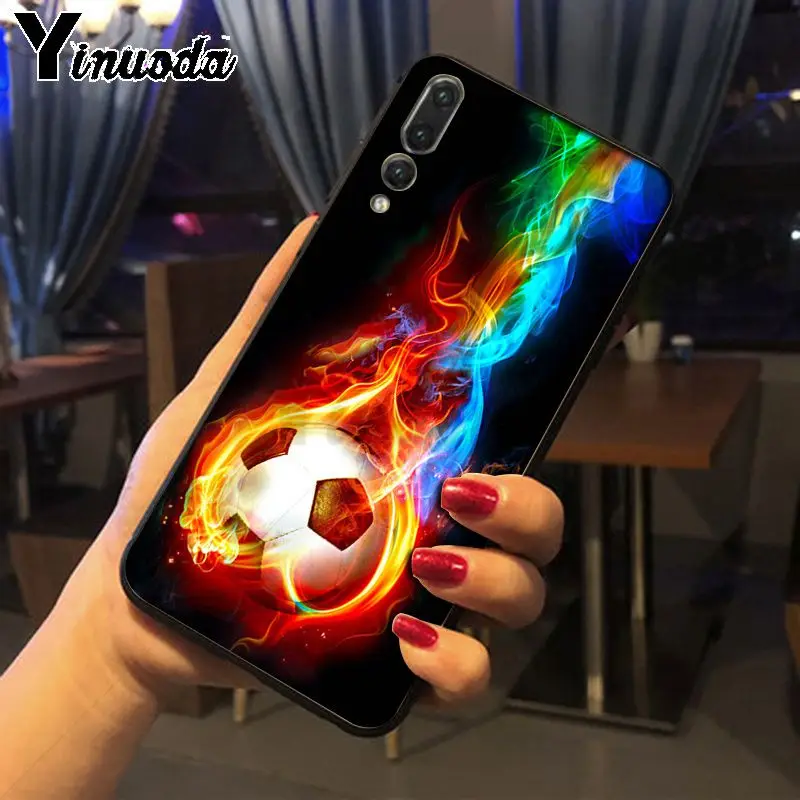 burning fire football field sports