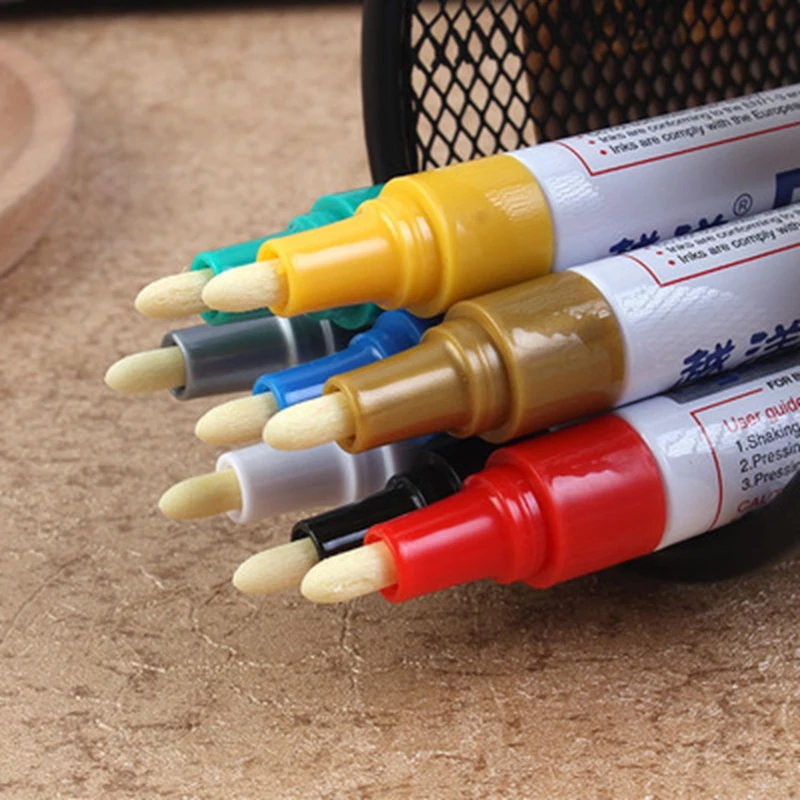 New 1pc Universal White Car Motorcycle Whatproof Permanent Tyre Tire Tread Rubber Paint Marker Pen hot selling