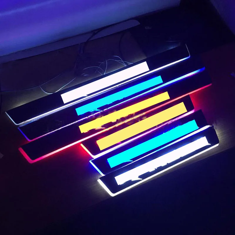 Подходит для RANGRE LED scuff plate дверные пороги Защитные чехлы Ranger T6 T7 XLT 2012-2017