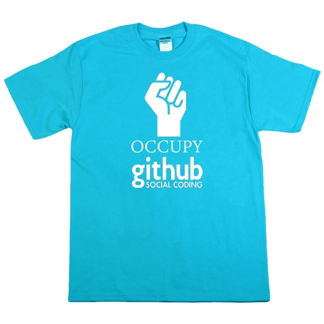 Occupy github social coding T shirt IT Computer Programing GEEK 100