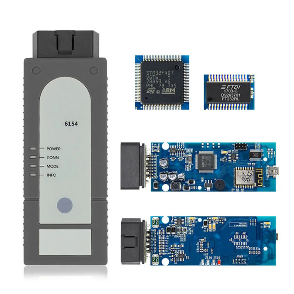 

V4.4.1 6154 Full Chip Diagnostic Tool Software Multi-language Auto Scanner Code Reader For Cars Trucks OBD2 WIFI Detector