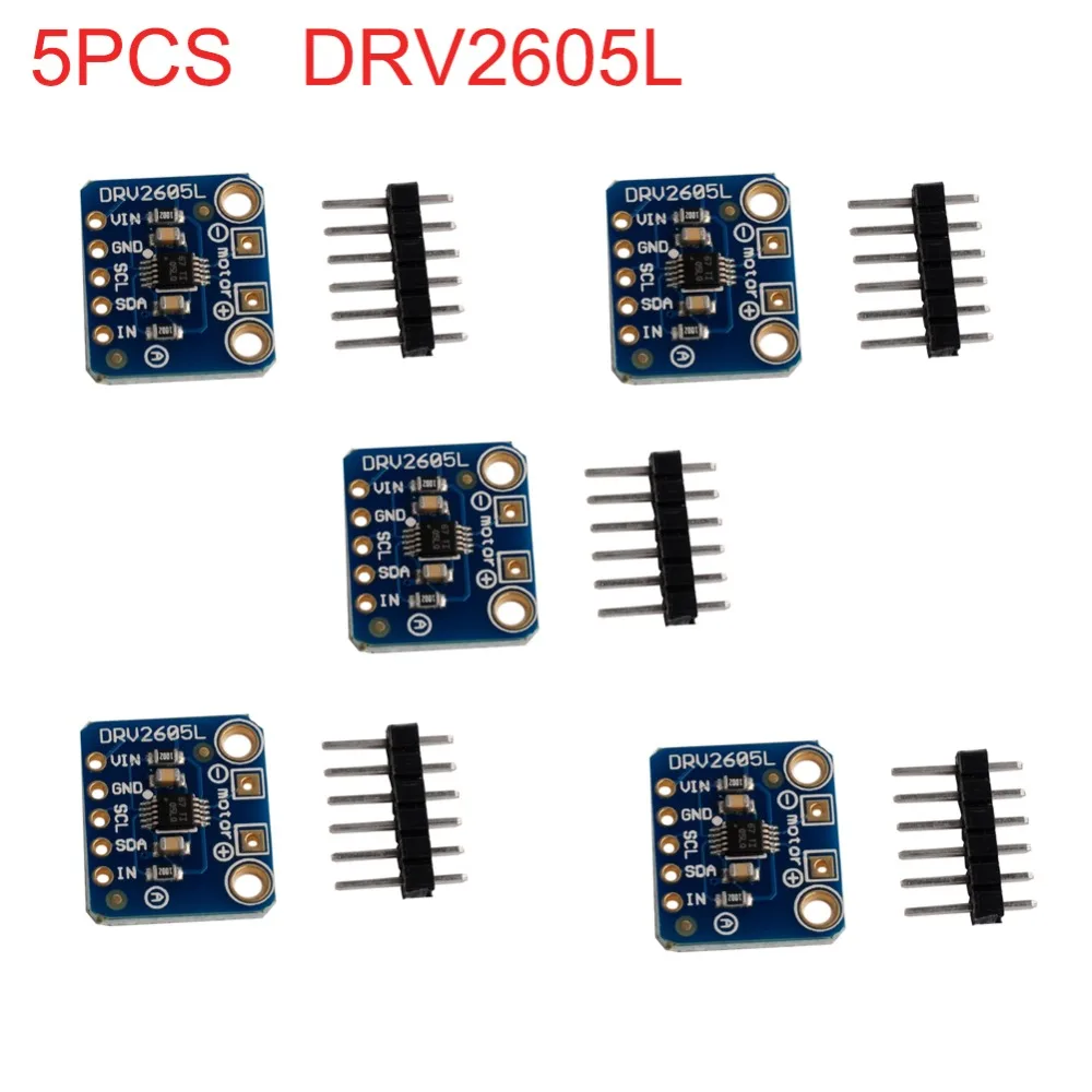 

5Pcs DRV2605L Haptic Controller Motor Driver Breakout Board for Arduino Raspberry Pi I2C IIC FZ3623 RCmall