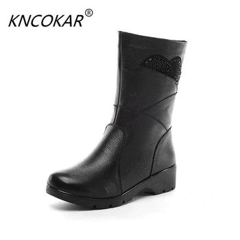 

2017 autumn and winter temperament ladies new flat bottom tank top qualityRound head tube in female boots Martin boots
